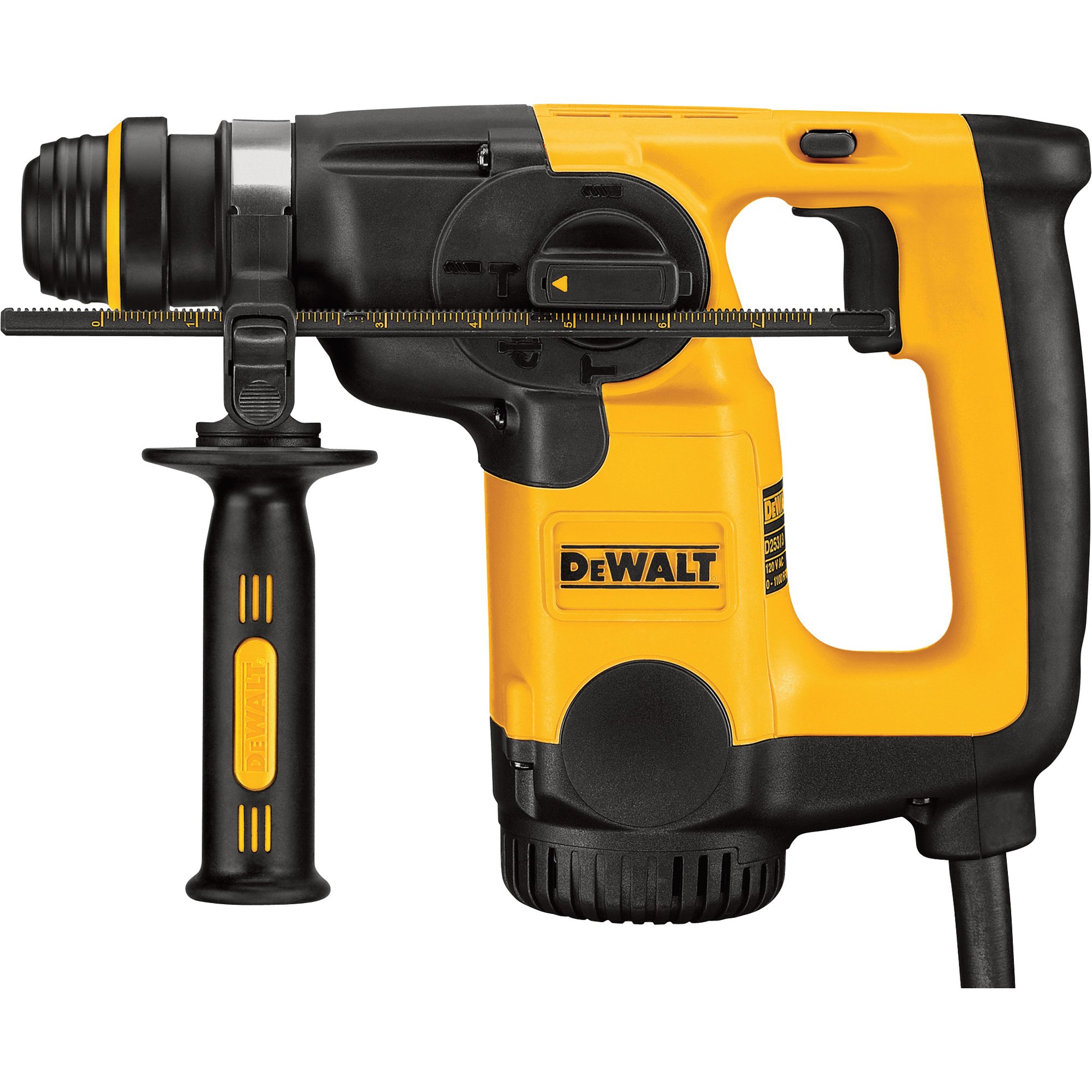 FREE SHIPPING — DEWALT Heavy-Duty L-Shape Corded SDS Rotary Hammer — 1in., 2.5 Ft.-Lbs., 8.0 Amp, Model# D25313K
